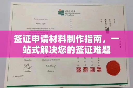 杨梅签证申请材料制作指南，一站式解决您的签证难题